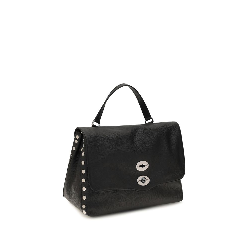 Zanellato Black Calf Leather Bos Taurus Handbag - Image 2