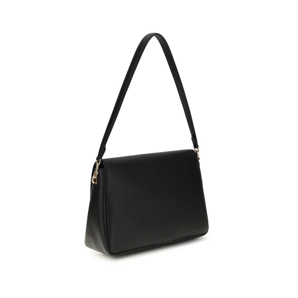 Tory Burch Black Calf Leather Bos Taurus Shoulder Bag - Image 3