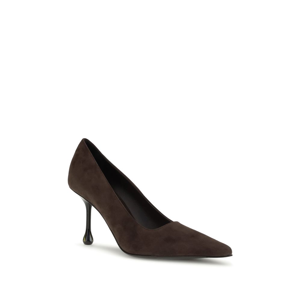 Jimmy Choo Brown Goatskin High Heel Pumps - Image 2