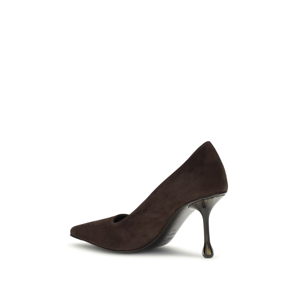 Jimmy Choo Brown Goatskin High Heel Pumps - Image 3