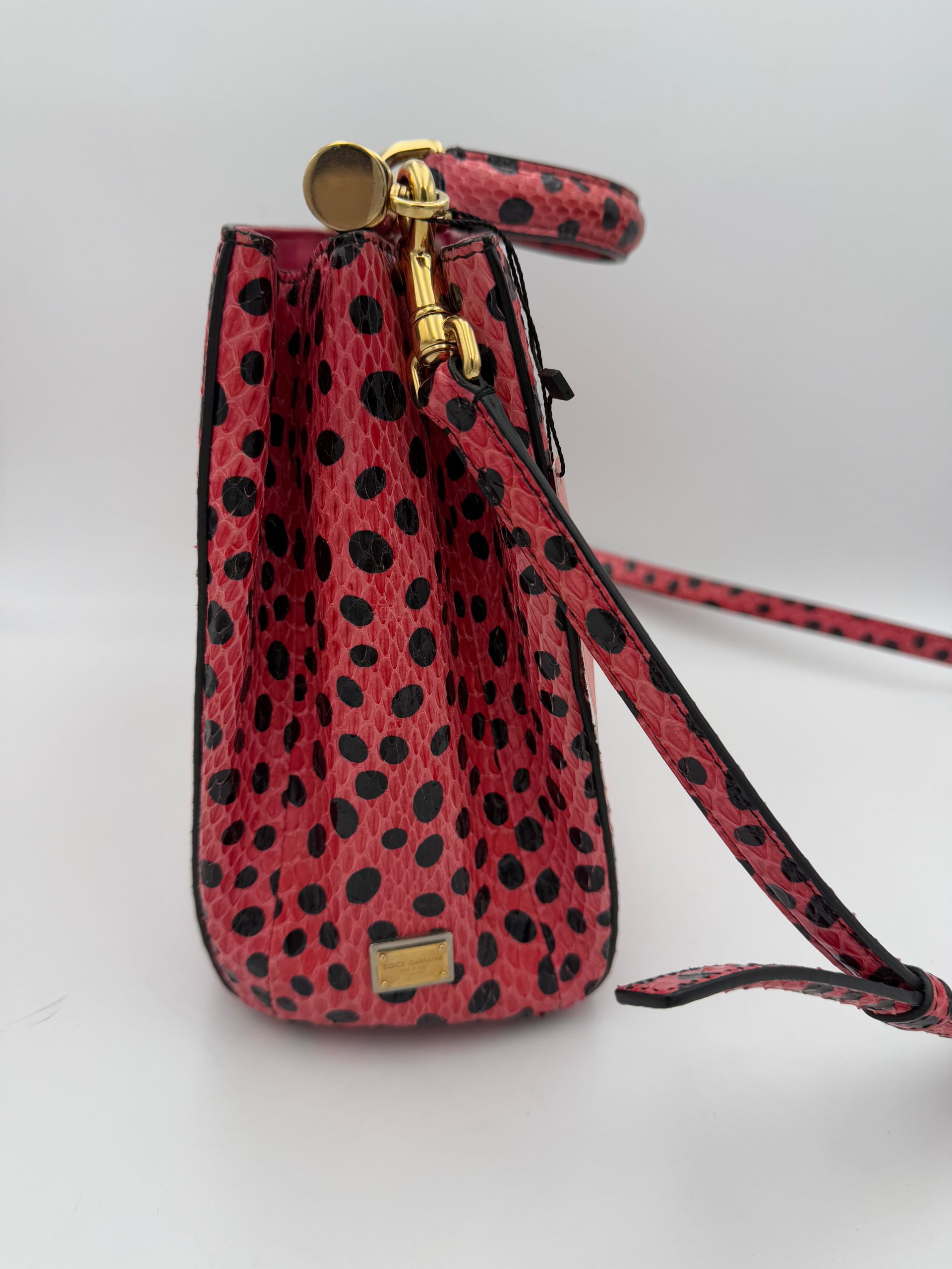 Dolce & Gabbana DOLCE & GABBANA SICILY in Reptile Skin Handbag - Image 2