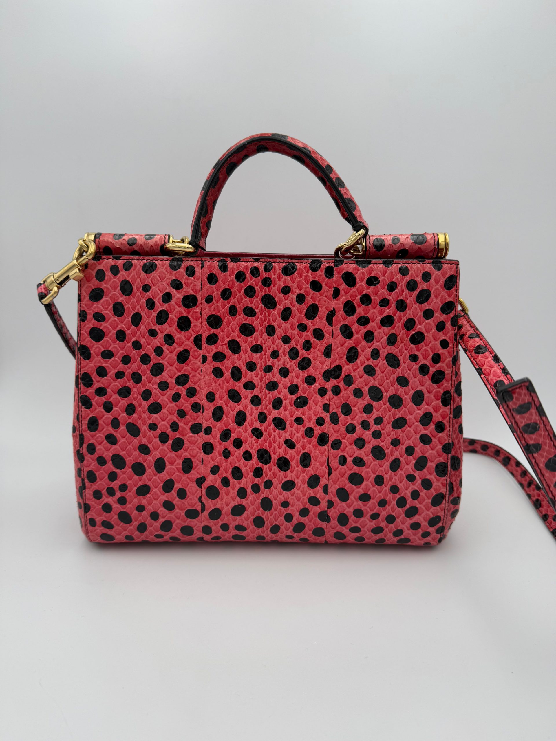Dolce & Gabbana DOLCE & GABBANA SICILY in Reptile Skin Handbag - Image 3