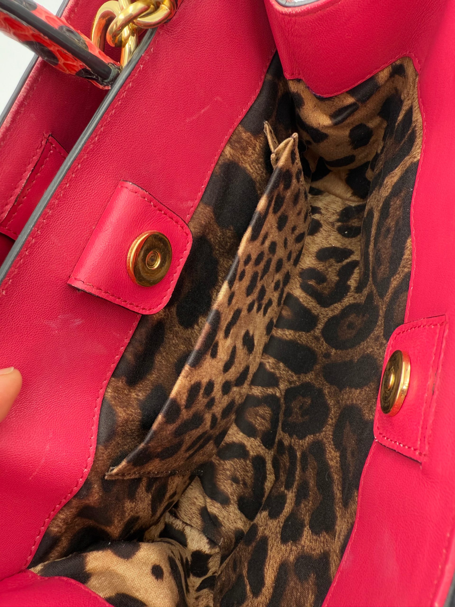 Dolce & Gabbana DOLCE & GABBANA SICILY in Reptile Skin Handbag - Image 4
