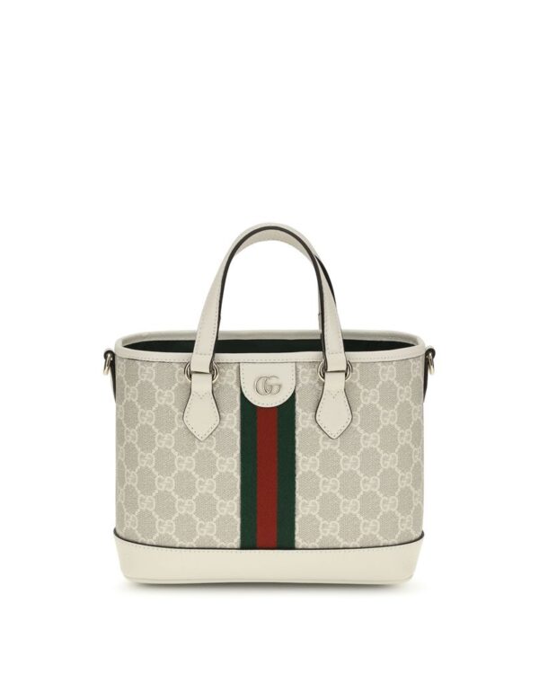 Gucci White Fabric Handbag