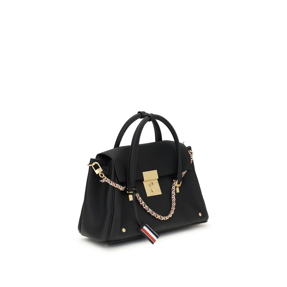 Thom Browne Black Calf Leather Bos Taurus Handbag - Image 2