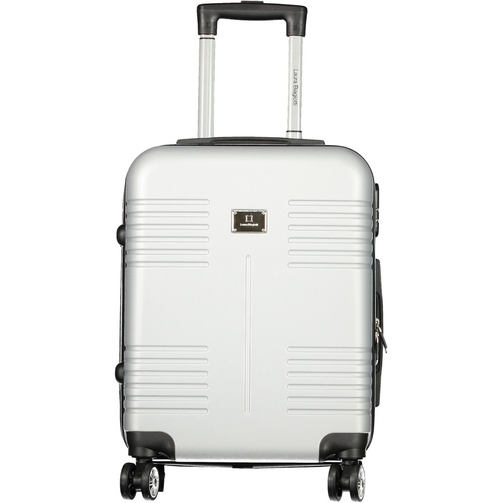 Laura Biagiotti Argento Poliuretano Women Travel Bag - Image 3