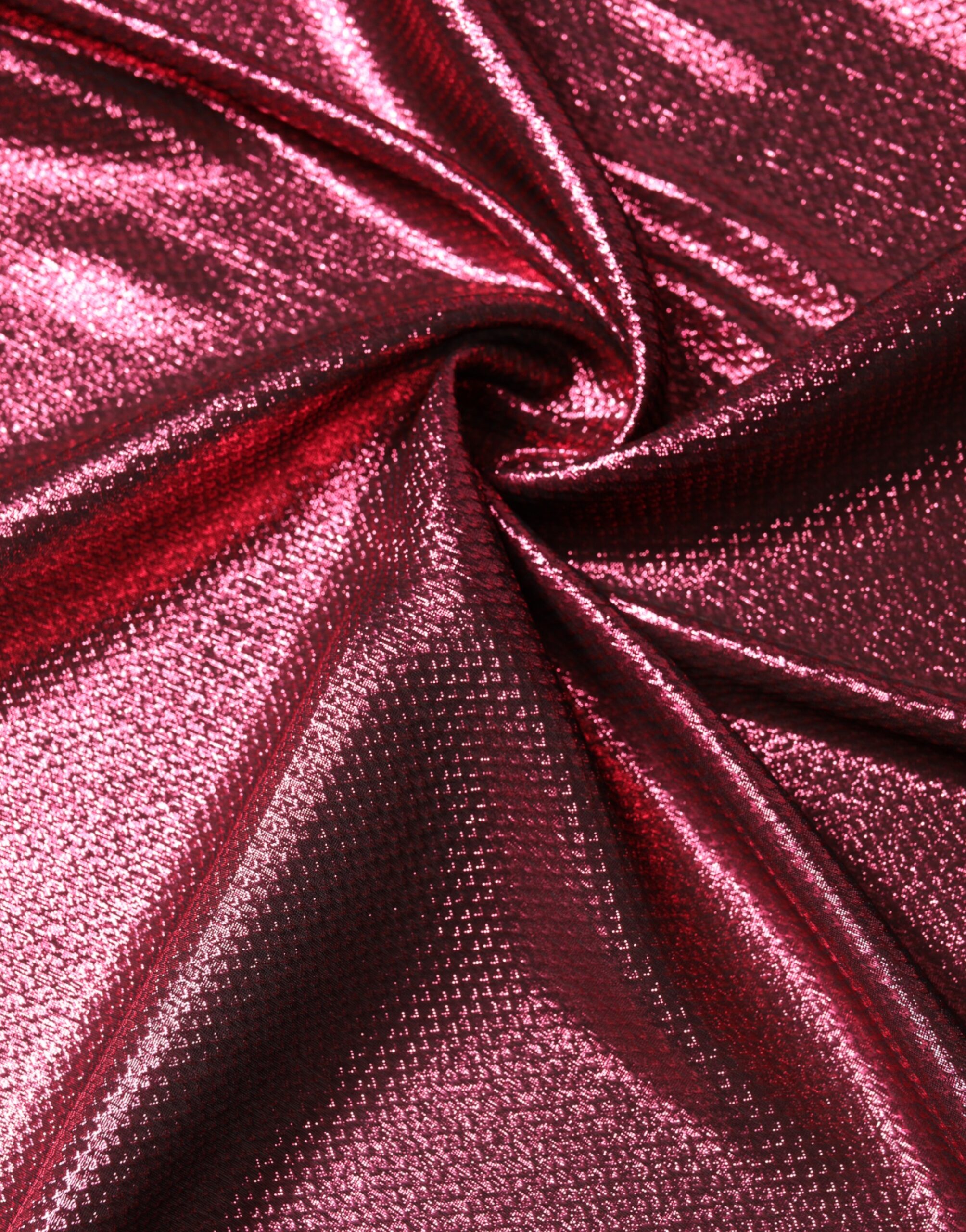 Dolce & Gabbana Metallic Pink Silk Square Foulard Scarf - Image 4