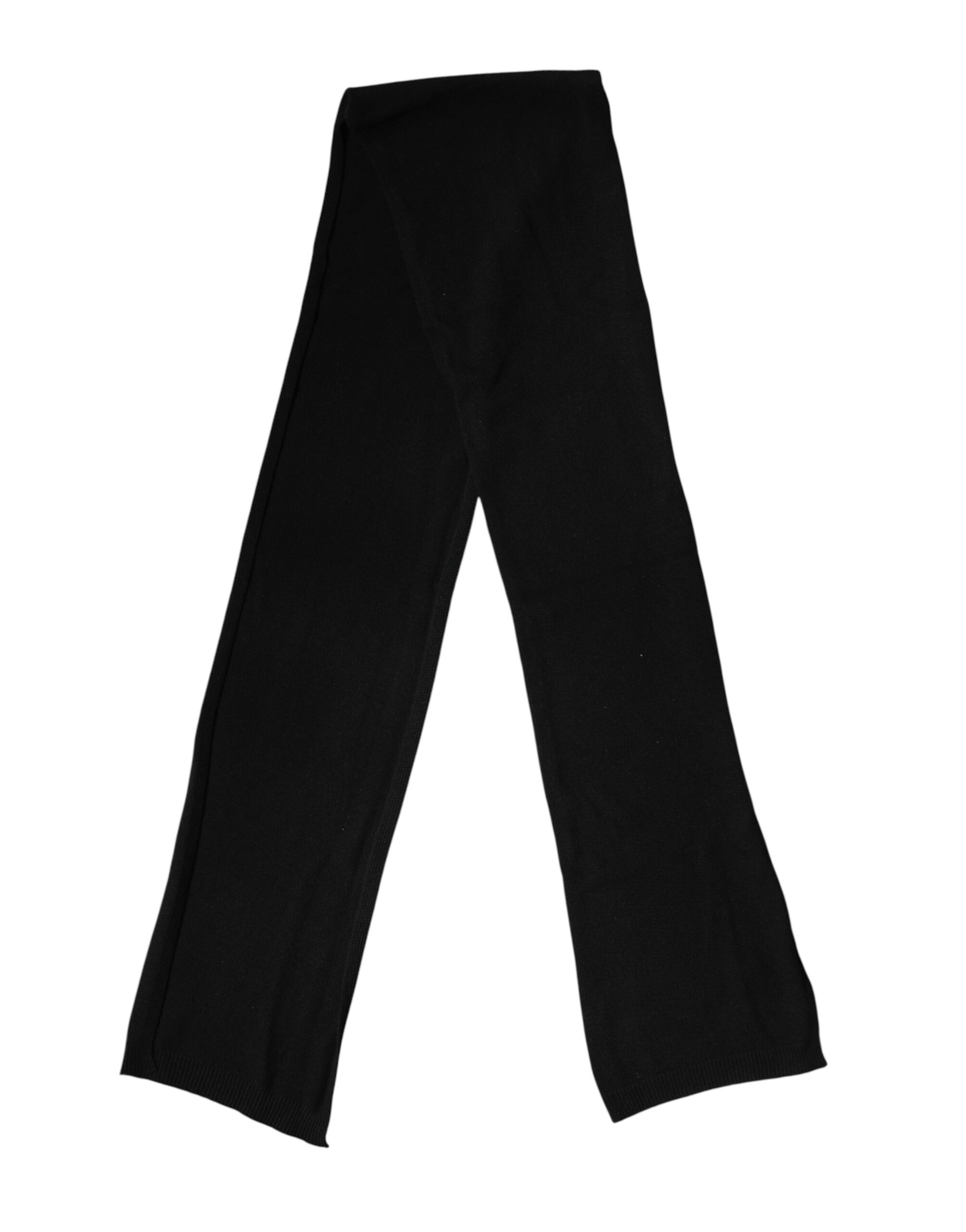 Dolce & Gabbana Black Wool Knit Neck Wrap Shawl Men Scarf - Image 4