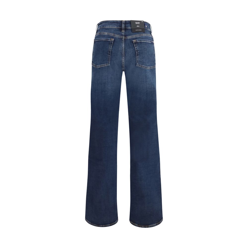 7FOR Blue Cotton Bootcut Jeans - Image 2